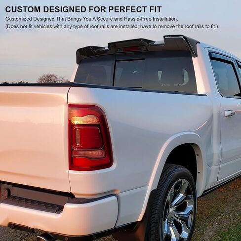 SPECT D Tuning Glossy Black ABS CAB SPOVENER SPOILER FOR 2019-2021 DODGE RAM 1500 Models in Saudi Arabia