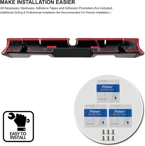 SPECT D Tuning Glossy Black ABS CAB SPOVENER SPOILER FOR 2019-2021 DODGE RAM 1500 Models in Saudi Arabia