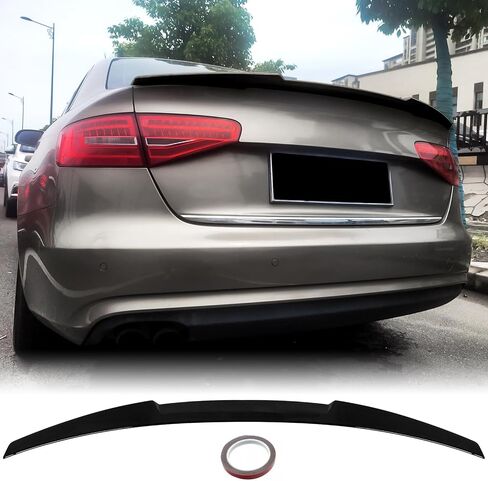 المفسد الخلفي M4 Style لعام 2013 2014 2015 2016 Audi A4 Pre-facelift B8 2.0 TDI Premium Sedan Bear Truck Wings Painted Gloss Black in Kuwait