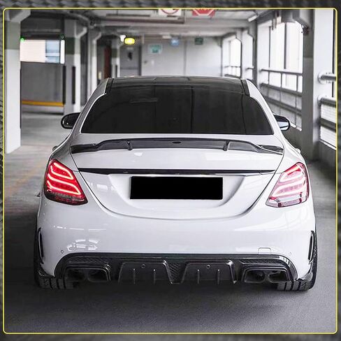 MCARCAR KIT Carbon Fiber Trunk Spoiler Compatible with 2015-2021 Mercedes C Class W205 Sedan Rear Boot Lid Highkick Wing Lip Factory Outlet in Saudi Arabia