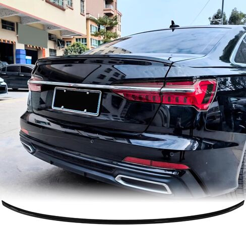 المفسد الخلفي M4 Style لعام 2013 2014 2015 2016 Audi A4 Pre-facelift B8 2.0 TDI Premium Sedan Bear Truck Wings Painted Gloss Black in Kuwait