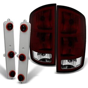 Akkon - لدودج رام 1500 | 2500 | 3500 بيك آب شاحنة داكنة أضاءة ذيل حمراء داكنة بديل مع زوج لوحة الدوائر in Kuwait