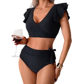 ملابس السباحة المحافظة الرياضية المكونة من قطعتين ، بيكيني مراقبة عالية مخصصة. in Kuwait