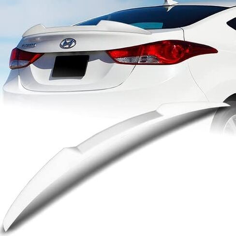 W-Power ABS Plastic V-Style Rear Trunk Lid Spoiler Wing Compatible with 2011-2016 Hyundai Elantra Sedan, 2012 2013 2014 2015 (Matt Black) in Saudi Arabia