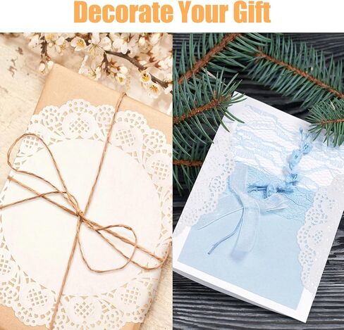 100 قطعة من المفارش الورقية المستطيلة، مفارش للطعام مقاس 7.5×12 بوصة، مفارش ورقية من الدانتيل للاستعمال مرة واحدة للطاولات، مفارش أطباق ورقية كبيرة للكعك والحلويات والحرف اليدوية (أبيض) in Kuwait