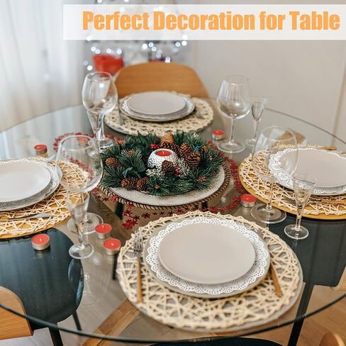 100 قطعة من المفارش الورقية المستطيلة، مفارش للطعام مقاس 7.5×12 بوصة، مفارش ورقية من الدانتيل للاستعمال مرة واحدة للطاولات، مفارش أطباق ورقية كبيرة للكعك والحلويات والحرف اليدوية (أبيض) in Kuwait