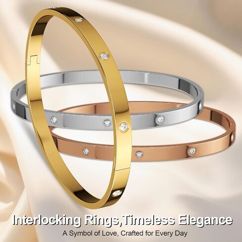 AICASE 18 K GOLD PLATED BANGLE BANGLE SEPES (GOLD/ROOS GOLD/SILVER) Stack Wide Wristband Bangle Phill Bracelet Bracelet Bract in Kuwait