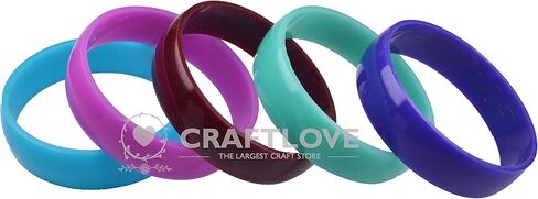 CRAFT LOVE Plastic Round Multicolor Bangle Set in Saudi Arabia