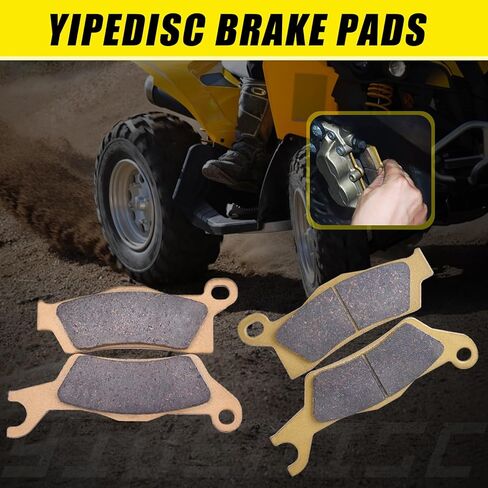 Front and Rear Brake Pads Kit Ceramic Fit for Can-Am Outlander 450/Max 450 2017-2025 570 2016-2024 650/Max 650 2013-2023 850/MAX 850 2016-2024 1000 XT/XMR/XTP 2013-2024 in Saudi Arabia