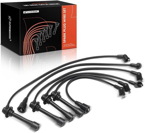 A-Premium 6pcs شرارة الأسلاك شرارة الأسلاك متوافقة مع Ford Escort 1991-1996 1.8L & Mazda 323 1988-1989 1.6L ، Protege 1990-1994 1.8L & Mercury Capri 1991-1994 1.6L ، Tracer 1991-1996 1.8L in Saudi Arabia