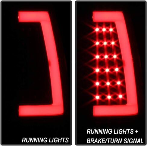 ACANII - For Black Smoke 1999-2006 GMC Sierra 99-02 Chevy Siverado LED Tube Tail Lights Lamps in Saudi Arabia