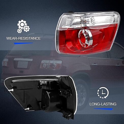 Brake Tail Light for GMC Acadia 2007-2012 - GM2801216 Rear Taillight Assembly for 20912756 and 19419021 - Outer Tail Lamp for Passenger Right Side RH in Saudi Arabia