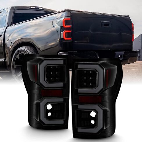 AKKON-Black Smoked for 2007-2013 Toyota Tundra Pickup Truck [Tube Bar] LED LED LAFT+الزوج الأيمن 07-13 in Kuwait
