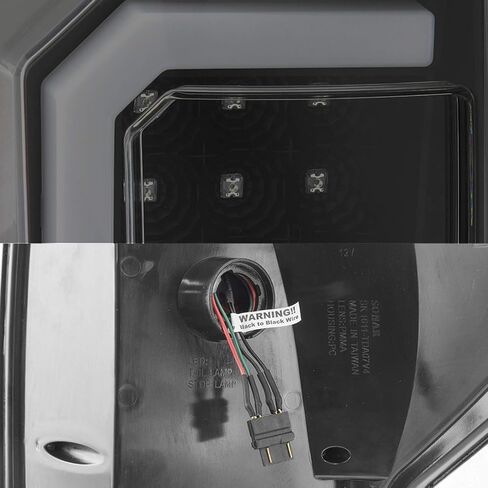 AKKON-Black Smoked for 2007-2013 Toyota Tundra Pickup Truck [Tube Bar] LED LED LAFT+الزوج الأيمن 07-13 in Kuwait
