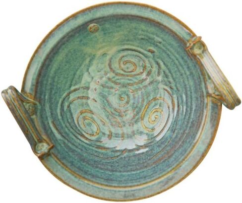 Birsppy Castle Arch Pottery Celtic Bowl Hand-Glazed With Ancient Celtic Symbol 10 Inches In Diameter, 4 Inches in Height 1000 ML in Saudi Arabia