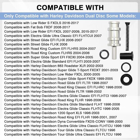 أدوات إعادة بناء الأسطوانة الأمامية Master Master Fit for Harley Davidson Dyna Electra Glide Road King Street Glide 1996-2007 بعض نماذج الأقراص المزدوجة ، 11/16 "، استبدل 45072-96 in Saudi Arabia