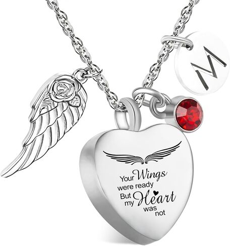 3 Pack Memorial Cremation Jewelry for Ashes - Heart-Shaped Silver Urn Necklace & Stainless Steel Locket Pendant Set with Custom Engraving, Funnel Kit & Velvet Gift Bag in Saudi Arabia