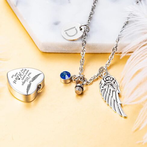 3 Pack Memorial Cremation Jewelry for Ashes - Heart-Shaped Silver Urn Necklace & Stainless Steel Locket Pendant Set with Custom Engraving, Funnel Kit & Velvet Gift Bag in Saudi Arabia