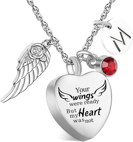 3 Pack Memorial Cremation Jewelry for Ashes - Heart-Shaped Silver Urn Necklace & Stainless Steel Locket Pendant Set with Custom Engraving, Funnel Kit & Velvet Gift Bag in Saudi Arabia