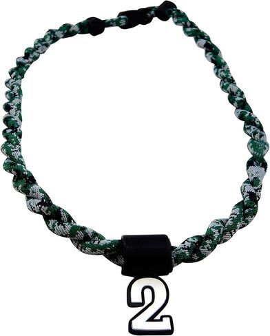 Pick Your Number or Letters - Digital Camo Braided Titanium Tornado Necklace in Saudi Arabia