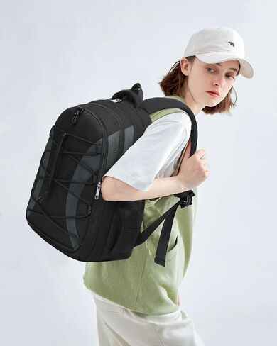 BLUEFAIRY Middle High School Backpack for Teen Boys Girls Large College Bookbag with Laptop Sleeve Back to School Book Bags Mochilas Escolares para Niños Niñas Adolescentes (Black/Dark Gray, Solid) in Kuwait