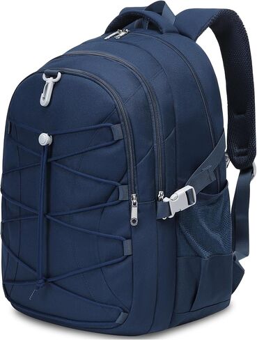 BLUEFAIRY Middle High School Backpack for Teen Boys Girls Large College Bookbag with Laptop Sleeve Back to School Book Bags Mochilas Escolares para Niños Niñas Adolescentes (Black/Dark Gray, Solid) in Kuwait