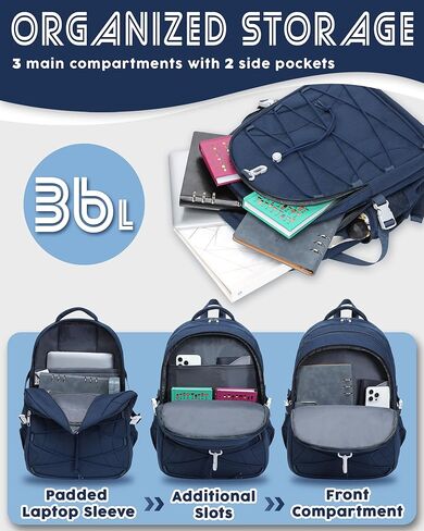 BLUEFAIRY Middle High School Backpack for Teen Boys Girls Large College Bookbag with Laptop Sleeve Back to School Book Bags Mochilas Escolares para Niños Niñas Adolescentes (Black/Dark Gray, Solid) in Kuwait