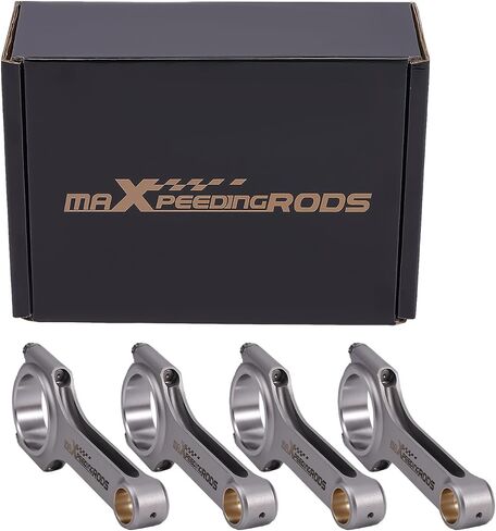 MaxPeedingRods 4 PCS مزورة H-Beam Rods + ARP براغي لهوندا لـ Acura RSX Civic SI Type S 2002-2006 160 HP 120 KW in Saudi Arabia