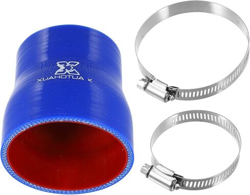 X AutoHaux 57-70mm 2.24 "-2.76" معرف مستقيم مخفض السيليكون خرطوم خراطيم السيليكون مقرن أنبوب إنابيب إنابيب المبرد بالسيارة in Saudi Arabia