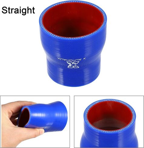 X AutoHaux 57-70mm 2.24 "-2.76" معرف مستقيم مخفض السيليكون خرطوم خراطيم السيليكون مقرن أنبوب إنابيب إنابيب المبرد بالسيارة in Saudi Arabia