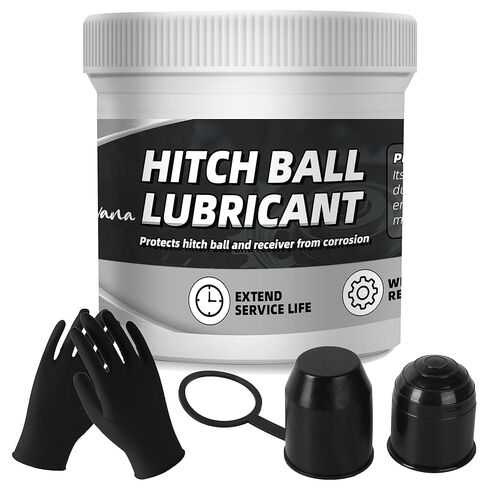 4 أوقية مقطورة شحوم الكرة ، تشمل 2 أغلفة رأس الكرة المقطورة ، ومواد تشحيم لأقفال المقطورة ، ويقلل من الاحتكاك والارتداء ، لا مزيد in Kuwait