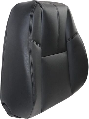 SecosAutoparts Driver & Passenger Bottom and Top Lean Back Leather Seat Covers Black Compatible with Chevy Silverado Compatible with GMC Sierra Tahoe Suburban Avalanche Yukon 2007-2014 in Saudi Arabia