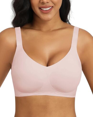 HORISUN Seamless Wireless Bra for Women with Soft Support No Underwire Full Coverage Comfort Bras Back Smoothing Bralettes in Saudi Arabia