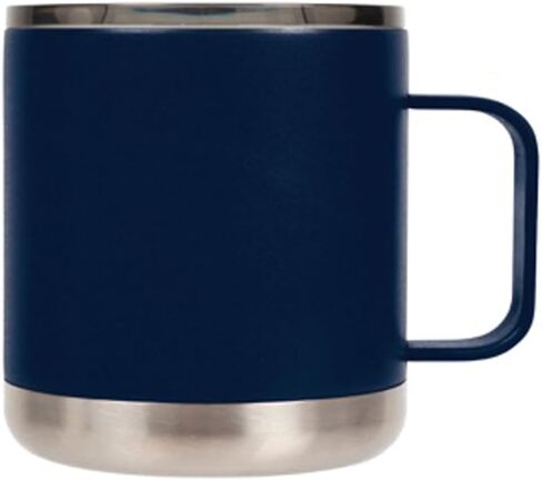 FIFTY/FIFTY T15000001 15oz - Navy/White Speckled Camp Mug - Smoke Slide Lid in Saudi Arabia