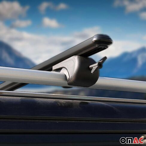 OMAC Lockable Roof Rack Cross Bars for Mini Cooper Countryman F60 2017-2024 Black Anti-Theft for Travel Kayak Canoe Surf Ski Snowboard Camping in Saudi Arabia
