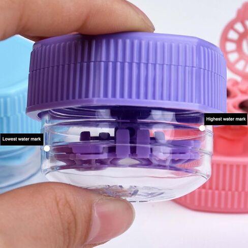 2 Pack Colored Contact Lens Cases，Cute Candy Hearts Contact Lens Case With Mirror Kit Portable Outdoor Storage Kit Colored Contact Lenses for Travel&Home in Saudi Arabia