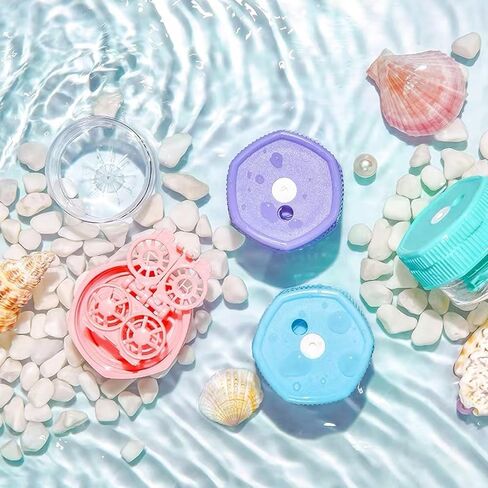 2 Pack Colored Contact Lens Cases，Cute Candy Hearts Contact Lens Case With Mirror Kit Portable Outdoor Storage Kit Colored Contact Lenses for Travel&Home in Saudi Arabia