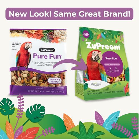 ZuPreem FruitBlend Macaw & Cockatoo Food, Uniform Bird Food, L, 3.5 lb in Saudi Arabia
