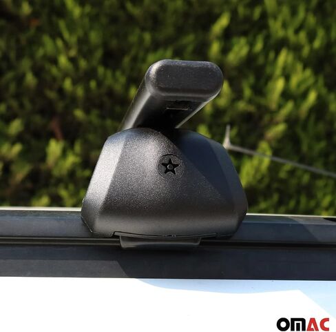رفوف أو OMAC سقف الأمتعة حاملات الصليب الحديد لـ Acura RDX 2019-2024 Black 2PCS in Saudi Arabia