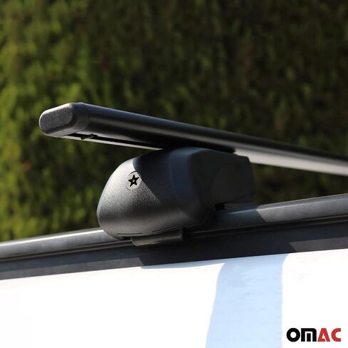 رفوف أو OMAC سقف الأمتعة حاملات الصليب الحديد لـ Acura RDX 2019-2024 Black 2PCS in Saudi Arabia
