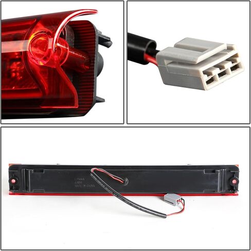 DNA MOTORING 3BL-F15097-LED-T2-SM Smoked Lens LED High Mount 3rd Third Brake Light [Compatible with 97-04 F150 F250 / 00-05 Excursion] in Saudi Arabia