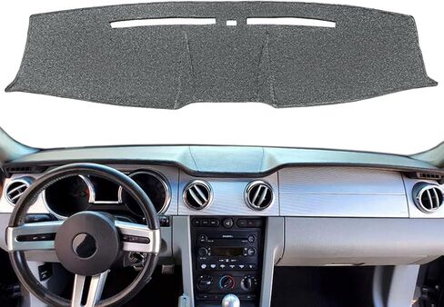 لوحة غلاف Dashboard Cover Pad Pad Mat Custom For Ford Mustang 2005 2006 2007 2008 (Darkgray) Y63 in Saudi Arabia