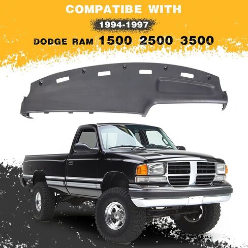 استبدال Kuafu Dash متوافق مع 1994-1997 Dodge RAM 1500 2500 3500 Gray TOP DASH PANESTBOARD RASHBOARK in Saudi Arabia
