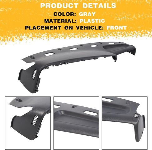استبدال Kuafu Dash متوافق مع 1994-1997 Dodge RAM 1500 2500 3500 Gray TOP DASH PANESTBOARD RASHBOARK in Saudi Arabia