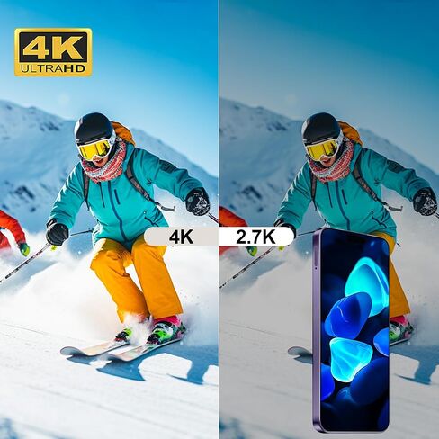 هاتف خلوي I16 PROMAX 5G، هاتف ذكي غير مقفل 8 جيجابايت + 256 جيجابايت/6.99 بوصة شاشة / كاميرا 68 ميجابكسل + 108 ميجابكسل/ بطارية 7000 مللي أمبير في الساعة، قدرة تحمل فائقة، بطاقة SIM مزدوجة/ فتح الوجه/ نظام تحديد المواقع العالمي/ فتح زر بصمة الإصبع (ذهبي) in Kuwait