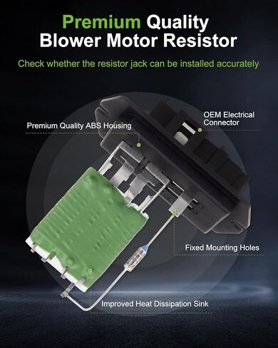Air Conditioning Heater Fan HVAC Blower Motor Resistor SCITOO Regulator fit for 2005-2007 for Chrysler Pacifica /2001-2008 for Chrysler Town Country /2001-2003 for Chrysler Voyager in Saudi Arabia