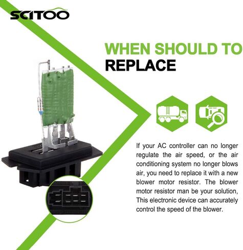 Air Conditioning Heater Fan HVAC Blower Motor Resistor SCITOO Regulator fit for 2005-2007 for Chrysler Pacifica /2001-2008 for Chrysler Town Country /2001-2003 for Chrysler Voyager in Saudi Arabia