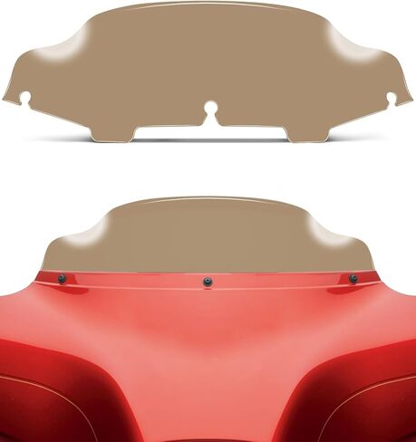 6" Wave Windshield Windscreen Compatible with Harley Davidson Touring Electra Glide Street Glide Tri Glide Ultra Classic Ultra Limited 1996-2013 (Black) in Kuwait