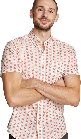 Eddie Bauer Men's Baja Short-Sleeve Shirt-Print in Kuwait