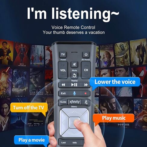 بديل لجهاز التحكم عن بعد الصوتي Xfinity XR11 لجهاز التحكم عن بعد بإضاءة خلفية للتلفاز XFinity Comcast in Saudi Arabia